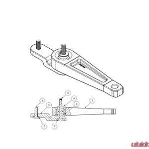 034 Motorsport Billet Dogbone Mount, MkV/MkVI Volkswagen Golf/Jetta/GTI/GLI/Rabbit & 8P Audi A3/S3 2.0T FSI, 2.0 TSI, TDI, 2.5L, 3.2L VR6 24V - Image 3