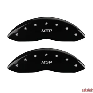 MGP Caliper Covers Front Set of 2 Black Finish | Silver MGP Jeep - Image 1