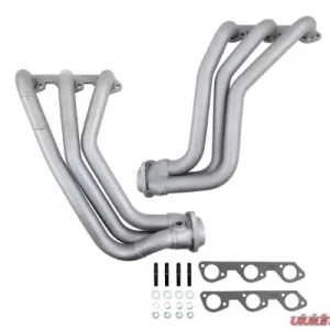 BBK Performance Parts 1-5/8 Long Tube Exhaust Headers With High Flow Cats Titanium Ceramic Jeep Wrangler 3.8 2007-2011 - Image 1