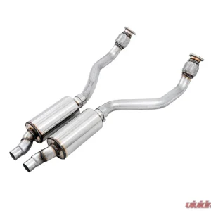 AWE Tuning Resonated Downpipes | 2.5" Diameter Audi A7 Quattro 2012-2014|Audi S5 2012-2017|Audi S4 2010-2016|Audi A6 Quattro 2012-2018 - Image 1
