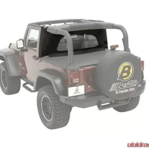 Bestop Black Diamond Wrap-Around Windjammer Jeep Wrangler 2-Door 2007-2018 - Image 1