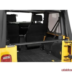 Bestop Black Tailgate Bar Jeep Wrangler 1997-2006 - Image 1