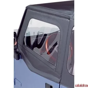 Bestop Black Crush Upper Fabric Half Doors Jeep Wrangler 1988-1995 - Image 1