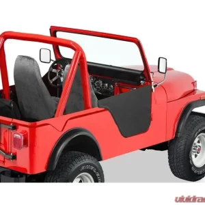 Bestop Black Crush Lower Fabric Half Doors Jeep CJ-5 1976-1983 - Image 1