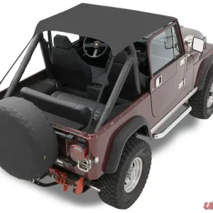 Bestop Black Crush Traditional Bikini Top Jeep CJ-5 | Willys | M38A1 1951-1975 - Image 1
