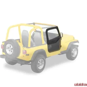Bestop Black Denim Upper Fabric Half Doors Jeep Wrangler 1988-1995 - Image 1