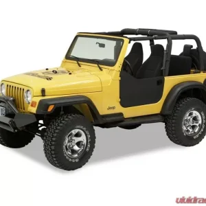 Bestop Black Denim Lower Fabric Half Doors Jeep Wrangler 1997-2006 - Image 1