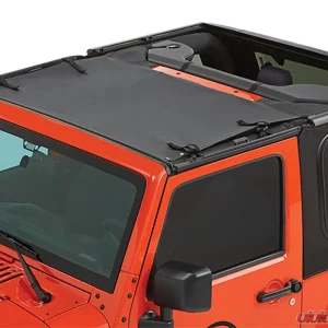 Bestop Black Diamond Sun Standard Targa Style Bikini Top Jeep Wrangler 2007-2018 - Image 1