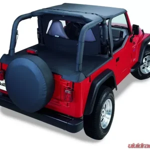 Bestop Black Diamond Header Standard Targa Style Bikini Top Jeep Wrangler 2003-2006 - Image 1