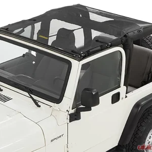 Bestop Mesh Sun Extended Safari Style Bikini Top Jeep Wrangler 1997-2006 - Image 1