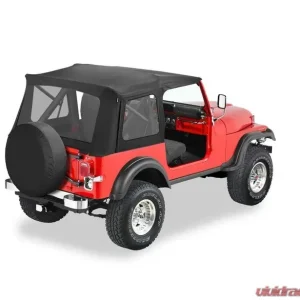 Bestop Black Crush Supertop Classic Soft Top Jeep CJ-7 | Wrangler 1976-1995 - Image 1