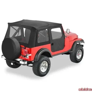 Bestop Black Denim Supertop Classic Soft Top Jeep CJ-5 1976-1983 - Image 1