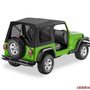 Bestop Black Denim Supertop Classic Soft Top Jeep Wrangler 1997-2006 - Image 1