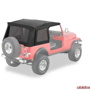 Bestop Black Denim Supertop Classic Soft Top Jeep CJ-7 | Wrangler 1976-1995 - Image 1