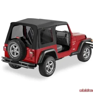 Bestop Black Denim Supertop Classic Replacement Skin Tinted Window Jeep Wrangler 1997-2006 - Image 1