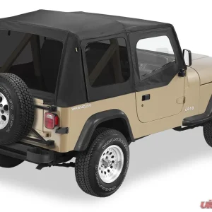 Bestop Black Denim Replace-A-Top for OEM Hardware Tinted Windows w/ Door Skins Jeep Wrangler 1988-1995 - Image 1