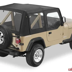 Bestop Black Denim Replace-A-Top for OEM Hardware Clear Windows w/ Door Skins Jeep Wrangler 1988-1995 - Image 1