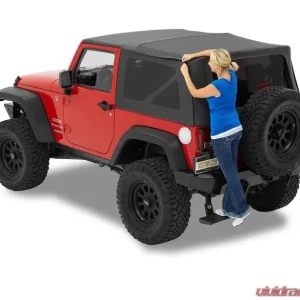 Bestop Black Denim Supertop Soft Top Jeep Wrangler 2-Door 2007-2018 - Image 1