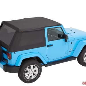 Bestop Black Diamond Trektop Soft Top Jeep Wrangler 2-Door 2007-2018 - Image 1