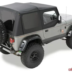 Bestop Black Diamond Sailcloth Replace-a-Top Tinted Windows w/ Upper Door Skins Jeep Wrangler 2003-2006 - Image 1