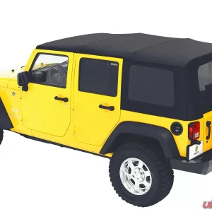 Bestop Black Diamond Sailcloth Replace-a-Top Tinted Windows Jeep Wrangler 4-Door 2010-2018 - Image 1