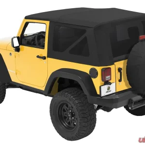 Bestop Black Diamond Sailcloth Replace-a-Top Tinted Windows Jeep Wrangler 2-Door 2010-2018 - Image 1