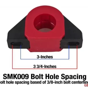 BMR Suspension Sway Bar Mount, Billet Alum Mount, 1.25 Inch Poly Bushings - Image 1