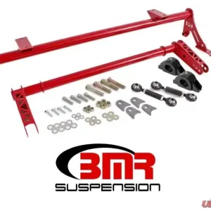BMR Suspension Xtreme Delrin Rear Bushings Anti-roll Bar Kit Hollow 35mm Red Ford Mustang 2005-2014 - Image 2