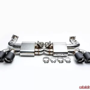 VRP Valvetronic Exhaust System Black Tips Porsche 991.2 Carrera 3.0T - Image 1