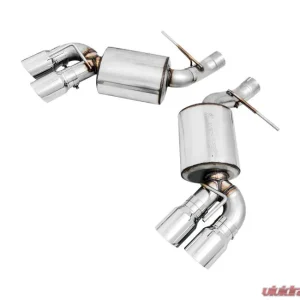 AWE Tuning Touring Edition Axle-back Exhaust | 3" Diameter | 4.5" Quad Chrome Silver Tips Chevrolet Camaro SS 2016-2024|Chevrolet Camaro ZL1 2017-2024|Chevrolet Camaro LT1 2020-2024 - Image 1