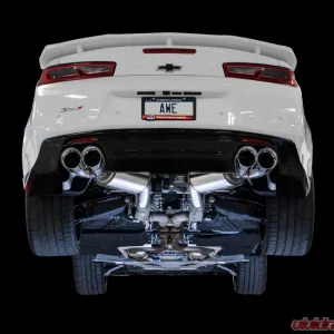 AWE Tuning Touring Edition Axle-back Exhaust | 3" Diameter | 4.5" Quad Chrome Silver Tips Chevrolet Camaro SS 2016-2024|Chevrolet Camaro ZL1 2017-2024|Chevrolet Camaro LT1 2020-2024 - Image 2