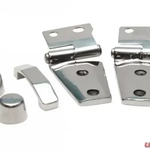 Rampage Hood Kit - hinges, hood stops, footman loop Jeep Wrangler 2007-2018 - Image 1