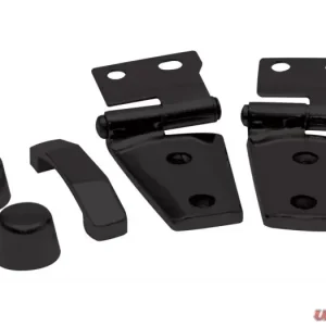 Rampage Hood Kit - hinges, hood stops, footman loop Jeep Wrangler 2007-2018 - Image 1
