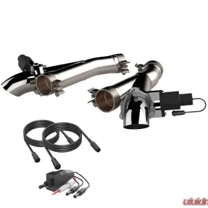 2012-2019 Jeep Grand Cherokee SRT 6.4L, 2018-2019 Jeep Grand Cherokee Trackhawk 6.2L, 2018-2019 Dodge Durango SRT 6.4L Aggressor Cutout Pipes Quick Time Performance - Image 1