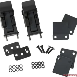 Kentrol Hood Kit with TJ Style Hood Catch, Powdercoat Black for Jeep CJ | YJ 1978-1995 - Image 2