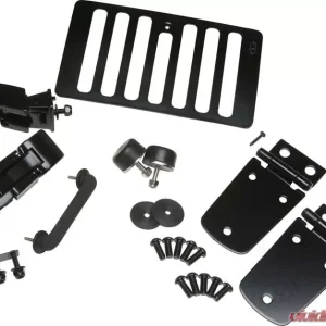 Kentrol Hood Kit Powdercoat Black Jeep TJ 1998-2006 - Image 1