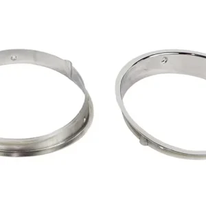 Kentrol Headlight Bezels Pair Polished Silver for Jeep TJ 1997-2006 - Image 3