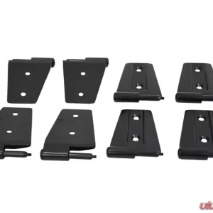 Kentrol Door Hinge Set 8 Pieces for Jeep JK 2007-2018 Textured Black Finish - Image 3