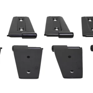 Kentrol Door Hinge Set 8 Pieces for Jeep JK 2007-2018, Powdercoat Black - Image 3