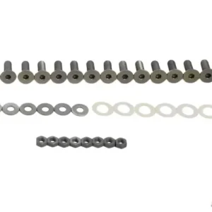 Kentrol Door Hinge Set 8 Pieces Bare Grey for Jeep JK 2007-2018 - Image 4