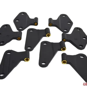 Kentrol Body Door Hinge Set 8 Pieces Textured Black for Jeep JK 2007-2018 - Image 2
