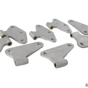 Kentrol Body Door Hinge Set 8 Pieces Bare Grey for Jeep JK 2007-2018 - Image 2
