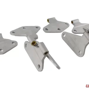 Kentrol Body Door Hinge Set 8 Pieces Bare Grey for Jeep JK 2007-2018 - Image 3