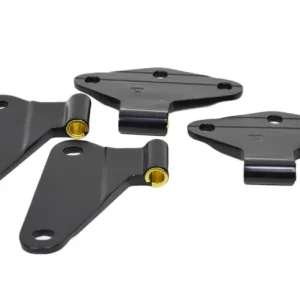 Kentrol Body Door Hinge Set 4 Pieces Powdercoat Black for Jeep JK 2007-2018 - Image 2