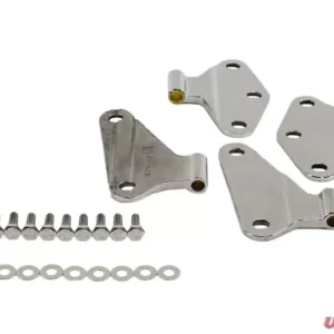 Kentrol Body Door Hinge Set 4 Pieces Polished Silver for Jeep JK 2007-2018 - Image 2