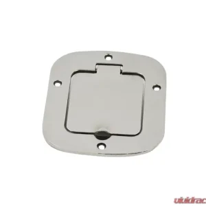 Kentrol Billet Style Gas Hatch Polished Silver for Jeep CJ | YJ 1977-1995 - Image 2