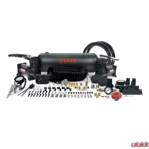 VIAIR Dual Stealth Black 400C Onboard Air System (4.55 CFM, 150 PSI, 60 Amp, 12V, 2.0 Gal. Tank) - Image 1