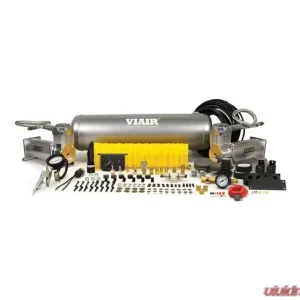 VIAIR Dual Silver 450C Onboard Air System (3.28 CFM, 150 PSI, 44 Amp, 12V, 2.5 Gal. Tank) - Image 1