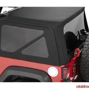 Bestop Pebble Beige Twill Tinted Window Kit for Supertop NX Jeep Wrangler 2-Door 2007-2018 - Image 1