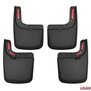Husky Liners Front & Rear Mud Guards Black for Ford F-250/F-350 2017+ - Image 1